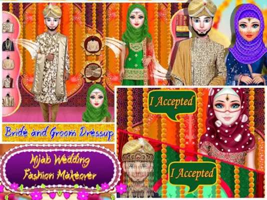 Muslim Girl Wedding & Dressup android App screenshot 1